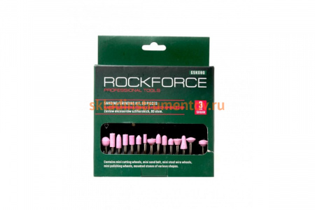 Набор аксессуаров для мини-дрелей 80 шт в пластиковом кейсе ROCKFORCE RF-GSK080