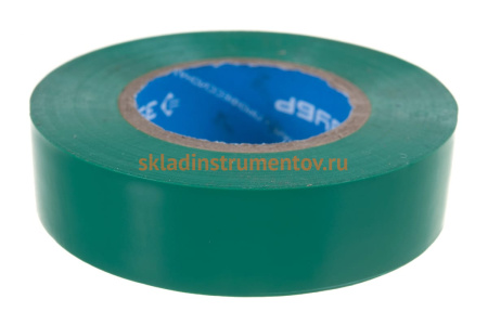 Изолента Зубр ЭЛЕК-20 ПВХ не поддерживает горение 20м /0 16x19мм/ зеленая 1234-4_z02