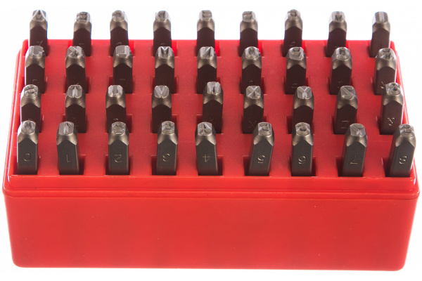 Набор клейм Hans букв и цифр 36 предметов, 6 мм 561501-364