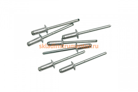 Заклёпки алюминиевые (50 шт; 6.4x4 мм) VOREL 70400