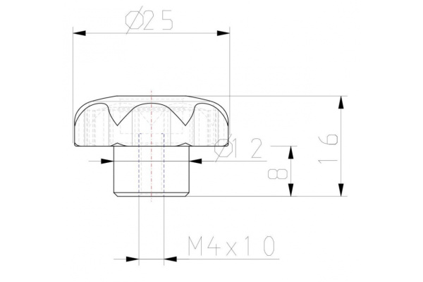 Звездообразная рукоятка KIPP K0155.504