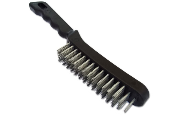 Щетка 5-рядная металлическая с пластмассовой ручкой SANTOOL 060103-005