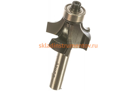 Фреза кромочная калевочная №1 ПРОФЕССИОНАЛ (28.6х16х61 мм; R8 мм; хвостовик 8 мм) Зубр 28784-28.6