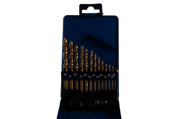 Набор сверл (13 шт; 1.5-6.5 мм; HSS) по металлу для электродрелей Зубр 29615-H13