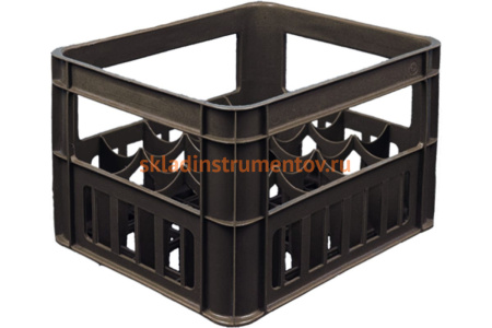 Ящик Тара.ру п/э 420х340х270 пивной, новый, чёрный 00430