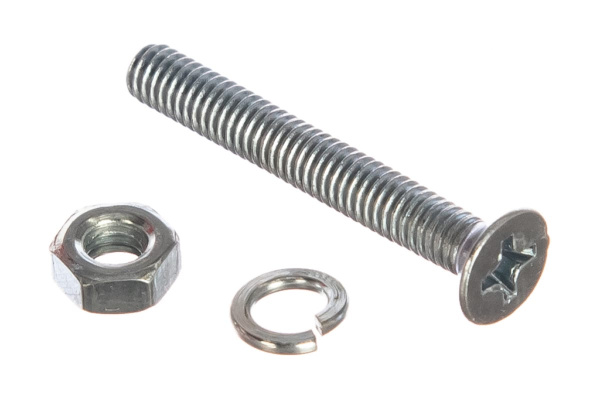 Винт ЗУБР DIN965 в комплекте с гайкой DIN934 18 шт, 303456-04-030