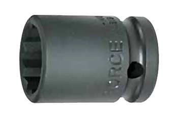 Головка короткая ударная 12-гранная (17 мм; 1/2DR) FORCE 44817