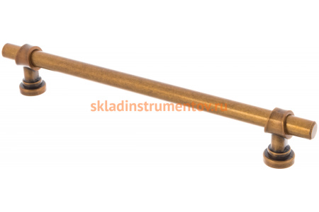 Ручка рейлинг JET 108 м.ц. 192мм сталь, ант.бронза Валенсия RQ108S.192BA99