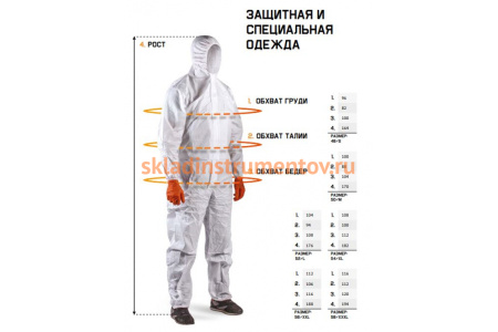 Защитный комбинезон Jeta Safety Neofit JPC58 из нетканого материала, размер M, JPC58/M