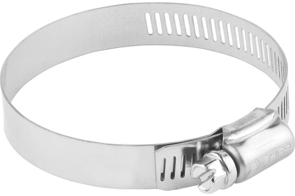 Хомуты Зубр ЭКСПЕРТ из нержавеющей стали с просечной лентой ПЛ-12,7, 65-89мм, 50шт 37815-065-89-50