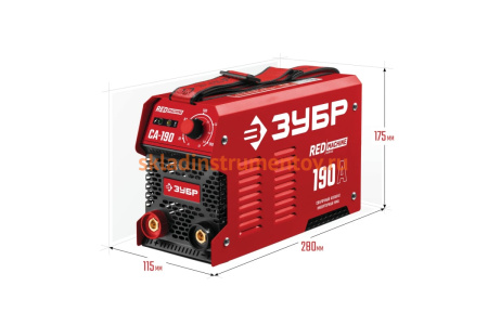 Инверторный сварочный аппарат Зубр 190 А, СА-190 Инверторный сварочный аппарат Зубр 190 А, СА-190