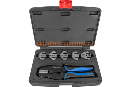 Обжимные клещи со вставками в наборе, 7 предметов Jonnesway AR030058 49993