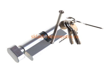 Цилиндровый механизм с вертушкой AJAX AX102/80 mm 30+10+40 CP хром 5 кл. 39847