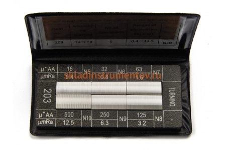 Набор образцов шероховатости поверхности ZITOM 6шт, Ra 0.05 - 12.5 ks00003