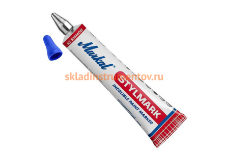 Маркер краска в металлической тубе Markal Stylmark, 3,0 мм, синий 96657