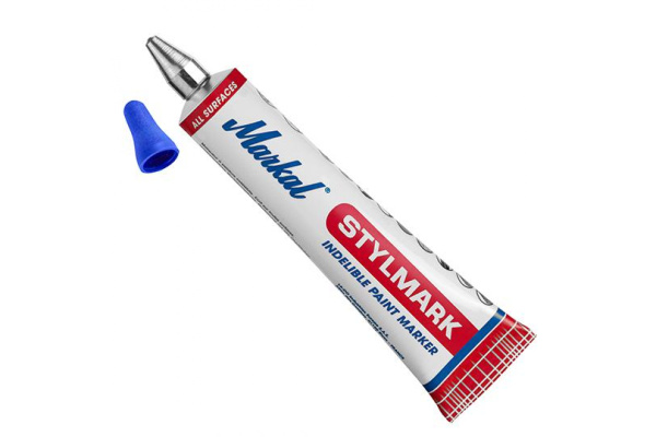 Маркер краска в металлической тубе Markal Stylmark, 3,0 мм, синий 96657