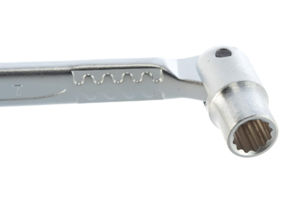 Торцевой прямой шарнирный ключ 6х7мм, 176мм JTC-3964