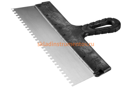 Фасадный зубчатый шпатель 300 мм Зубр СТАНДАРТ 10053-30