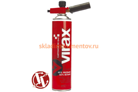 Газовый баллон 40%-пропан, 60% бутан, 380 мл VIRAX 521516 Газовый баллон 40%-пропан, 60% бутан, 380 мл VIRAX 521516