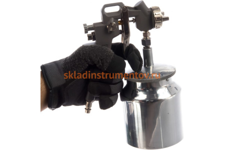 Пневматический краскопульт с нижним бачком QUATTRO ELEMENTI 770-827
