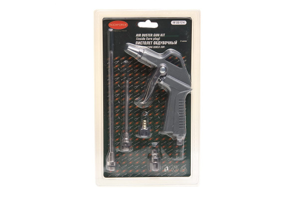 Обдувочный пистолет с комплектом сопел ROCKFORCE 3 предмета RF-DG-12-K