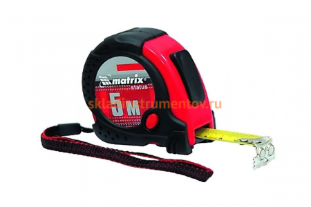Рулетка 5 м х 25 мм Status magnet fixation MATRIX 31029