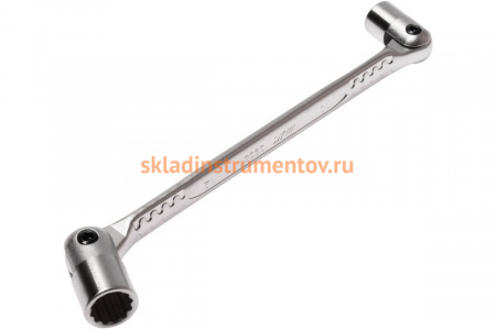 Торцевой прямой шарнирный ключ 10х12мм, 204мм JTC-3935