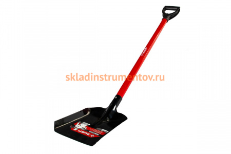 Совковая лопата МАСТЕР ЛСП, стальной черенок, с рукояткой, ЗУБР 39524