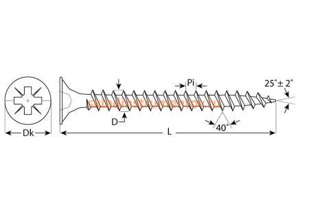 Универсальные шурупы для дерева, ДСП, ДВП Зубр желтопассивированные, PZ, 6,0x120мм, ТФ0, 800шт 4-300390-60-120