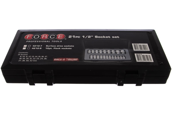 Набор головок с УПК 1/2" 21 шт. FORCE 4212-7