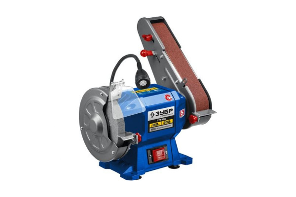 Заточной станок с шлифовальной лентой ЗУБР d150 мм, 300 Вт, ПТЛ-150