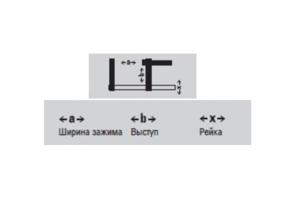 Струбцина 800/120 BESSEY BE-TPN80S12BE