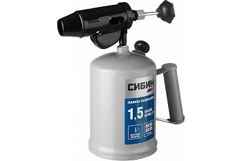 Паяльная стальная лампа СИБИН 1,5 л 40670 Паяльная стальная лампа СИБИН 1,5 л 40670