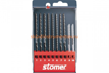 Набор пилок для лобзика SS-10-P STOMER 98290981