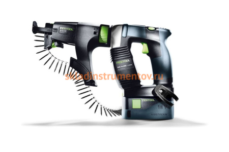 Аккумуляторный шуруповерт для гипсокартонных плит Festool DWC 18-4500 Li Basic 574747