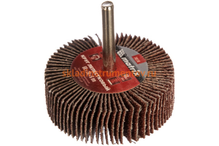 Круг лепестковый (P80; 60x20x6 мм) для дрели MATRIX 74114