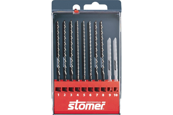 Набор пилок для лобзика SS-10-P STOMER 98290981