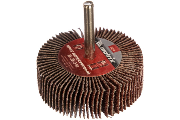 Круг лепестковый (P80; 60x20x6 мм) для дрели MATRIX 74114