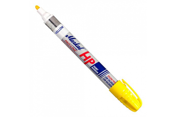 Маркер для замасленных поверхностей Markal Pro-Line HP, 3 мм, жёлтый 96961