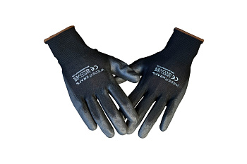 Защитные легкие бесшовные перчатки WIEDERKRAFT размер M, пара WDK-PU01B/M