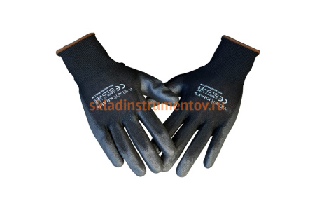 Защитные легкие бесшовные перчатки WIEDERKRAFT размер M, пара WDK-PU01B/M