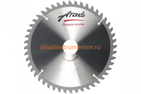 Диск пильный по алюминию и пластику (355х25.4 мм; 100T; ч/рез отриц.) АТАКА 8077970