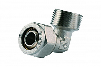 Уголок соединительный (20 мм; 3/4"; цанга-штуцер) для трубопровода Зубр 51409-20-3/4