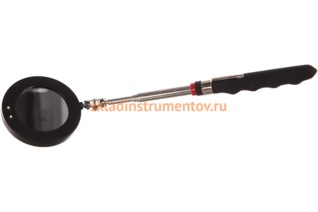 Смотровое круглое зеркало на телескопической рукоятке со светодиодной подсветкой WDK-65452 WIEDERKRAFT