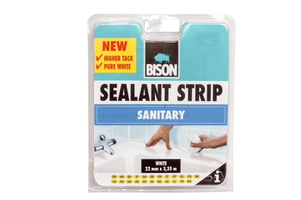 Лента BISON SEALANTSTRIP SANITARY WHITE FPB 22MM*3,35M 6311182