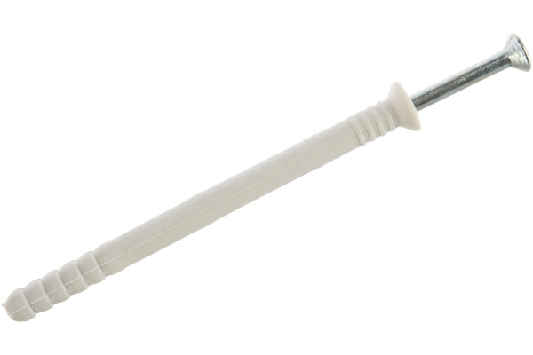 Дюбель-гвоздь нейлоновый с потайным бортиком 70 шт. (6x80 мм; ТФ5) Зубр 4-301375-06-080