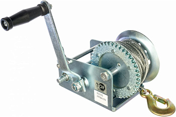 Ручная барабанная лебедка TOR TOR ЛФ-2500 (FD) г/п 1,0 т, длина троса 10 м 11311