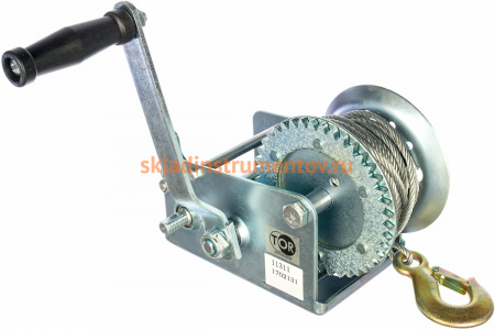 Ручная барабанная лебедка TOR TOR ЛФ-2500 (FD) г/п 1,0 т, длина троса 10 м 11311