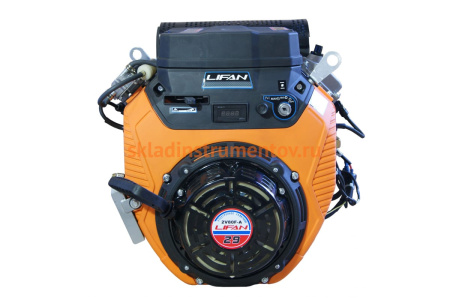 Двигатель бензиновый 29 л.с., горизонтальный вал 25 мм Lifan 2V80F-2A