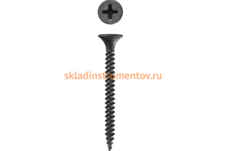 Фосфатированные саморезы с мелкой резьбой Зубр по дереву/металлу PH2 3,5 x 55 мм 750 шт 300015-35-055